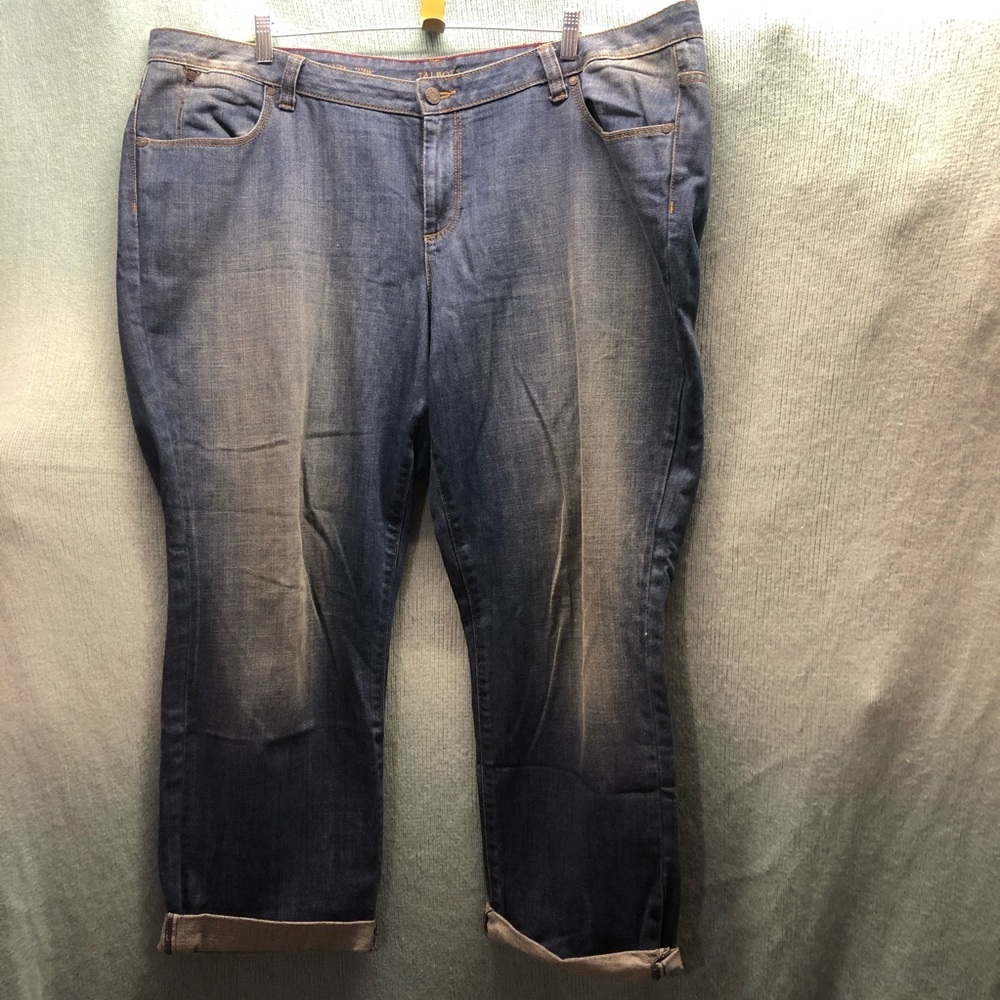 22w Talbots boyfriend jean plus size 22
